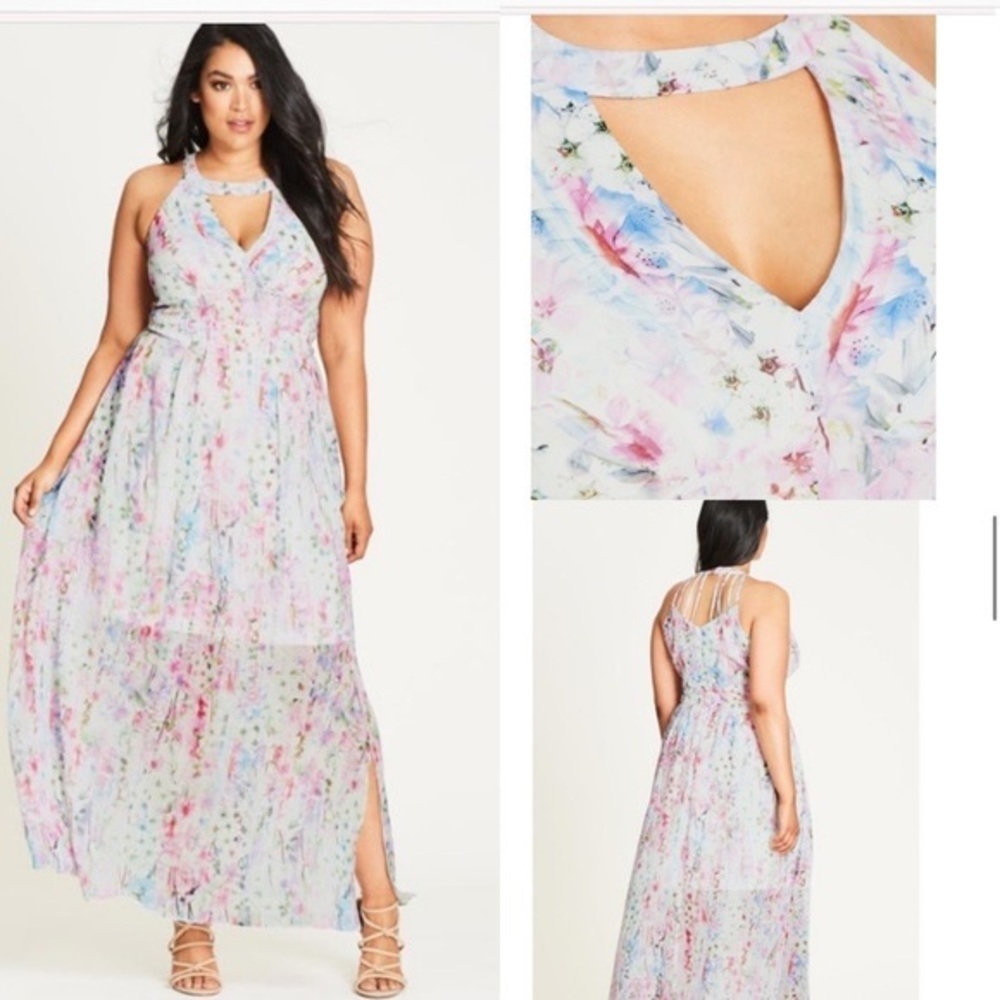 City Chic Maxi Dreamy Floral Size 18 (M)